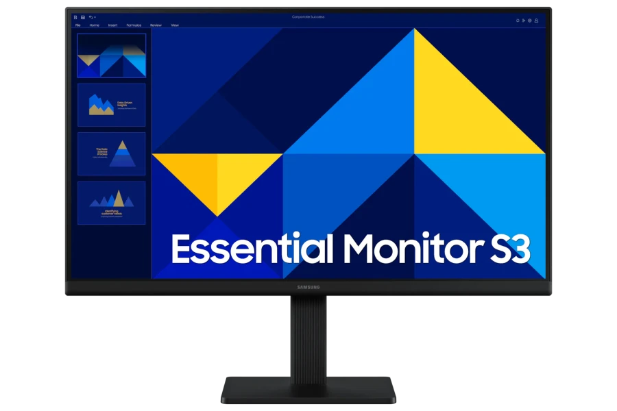 Monitor plano SAMSUNG Essential Monitor S3, 22" FHD IPS, 100Hz, HDMI, VGA